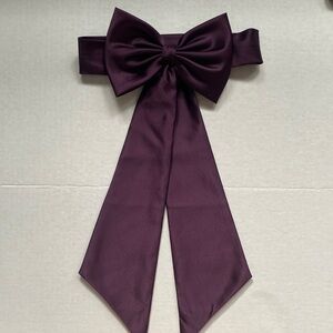 David’s Bridal Flower Girl Sash Bow PLUM